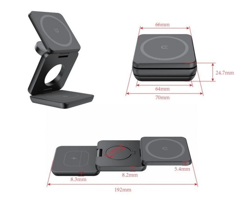 Collapsable wireless charger (WITH TRAVELING CASE) - LC10 TECH